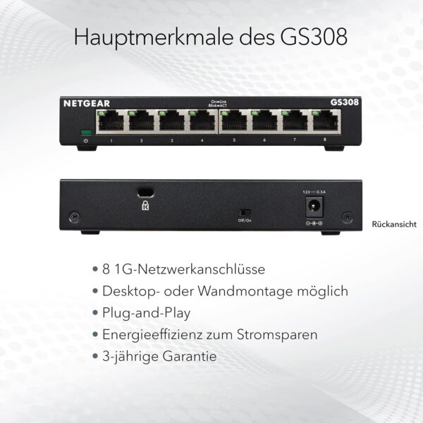 Switch 8-Port – Bild 3